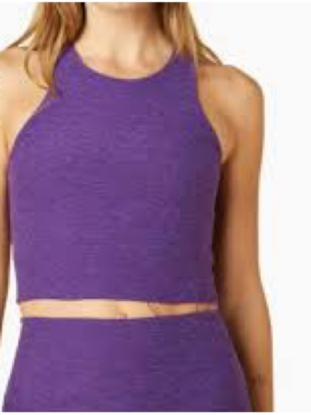 Beyond Yoga Spacedye Refocus Cropped Tank Light Purple Women's Size Large - Picture 11 of 11